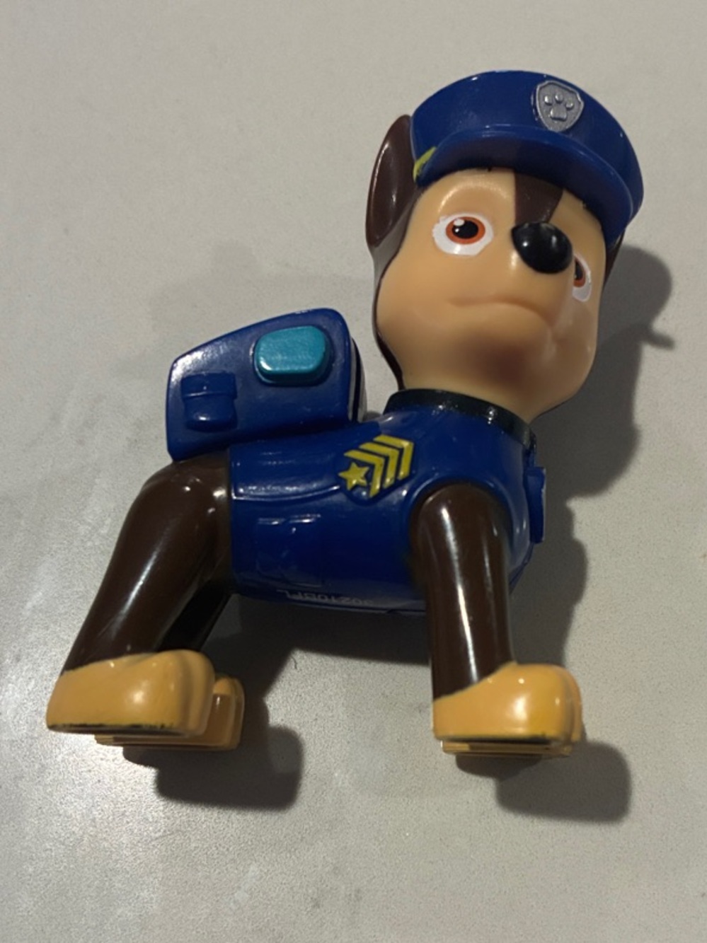 Paw Patrol Chase Police Pup Figure in Blue, Brown, Tan